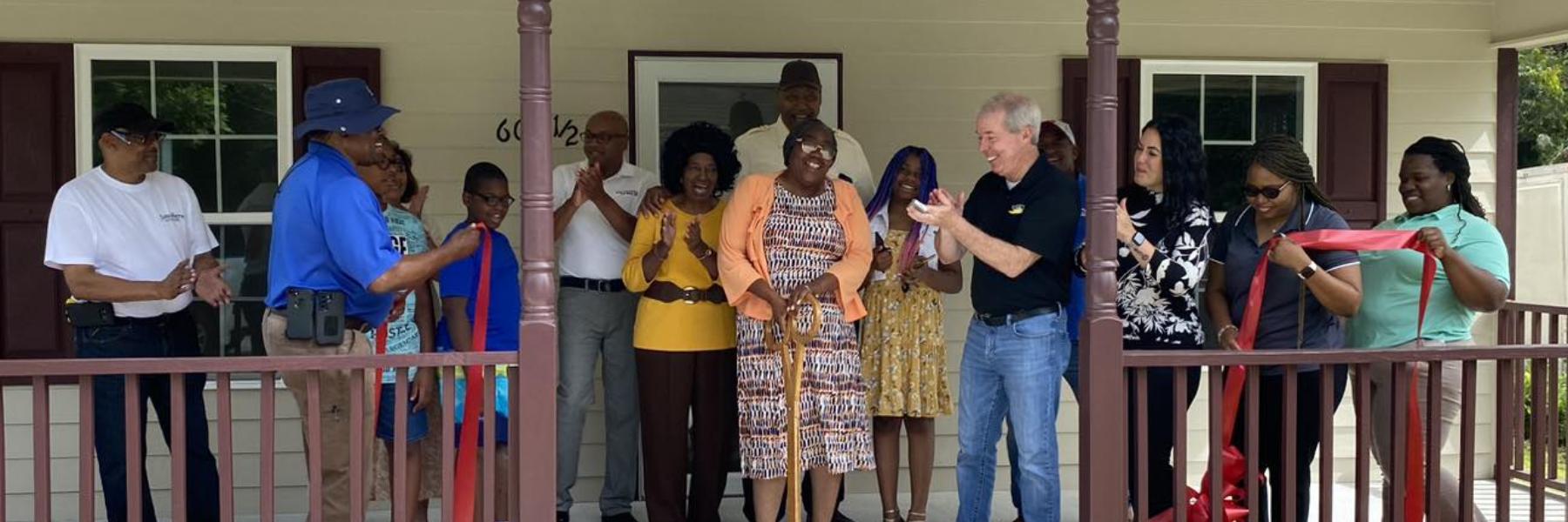 ribbon cutting for Neighborhood Development
