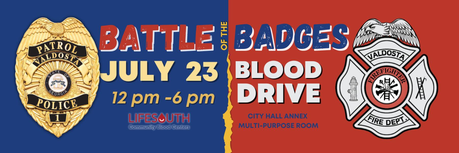 2025 Battle of the Badges Blood Drive