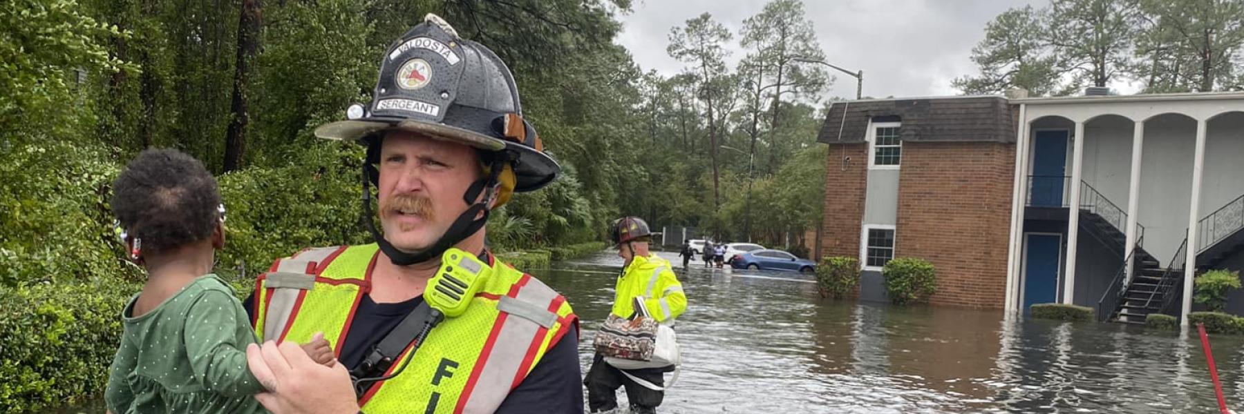 firefighter saves baby