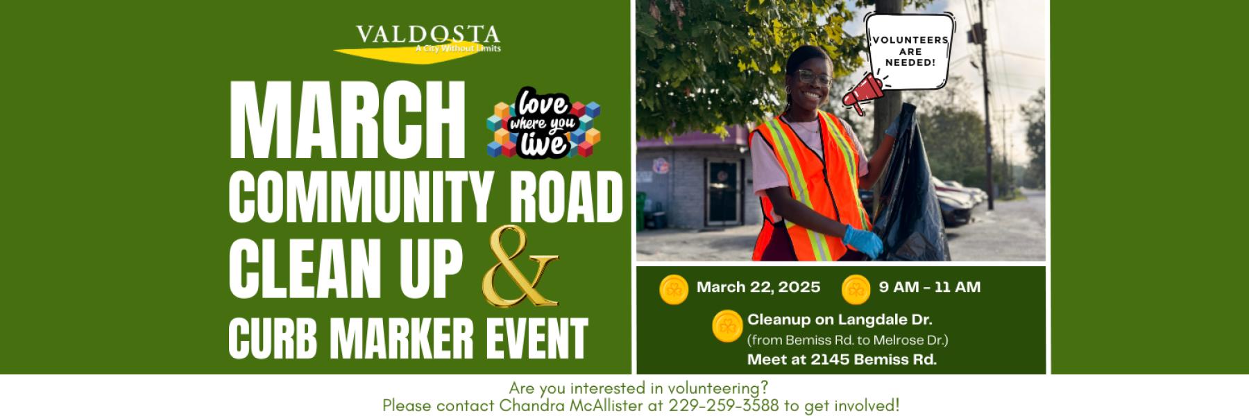 Love Where You Live Road Cleanup March 2025 Homepage Slider