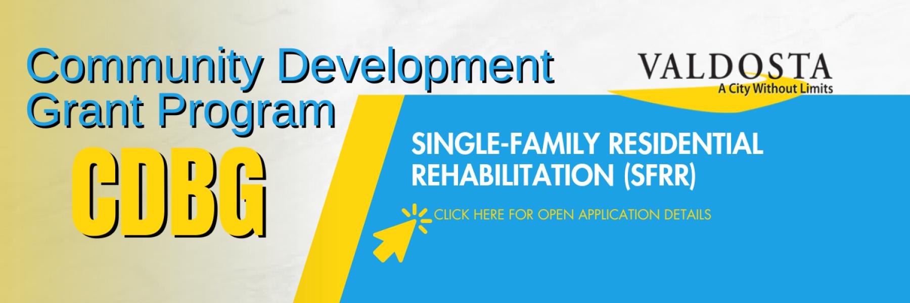 Neighborhood Development SFRR Application