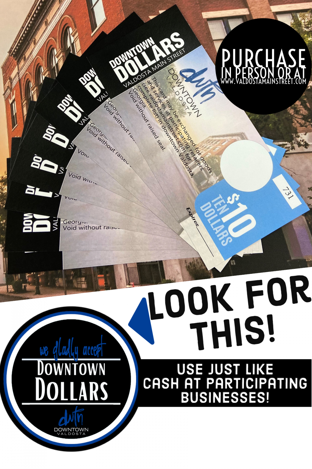 Downtown Dollars Make Great Holiday Gifts! City of Valdosta, GA